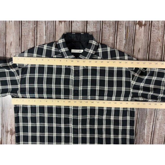 rag & bone / JEAN lined Shirts size S / P color plaid black white NWOT - Picture 5 of 6